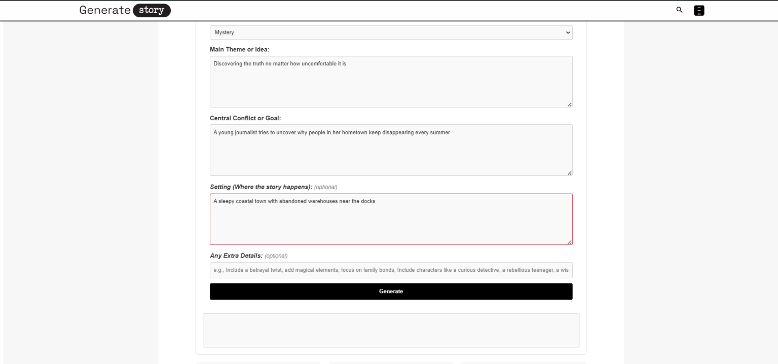 Fiction Storyline Generator [Free, Unlimited] - Generate Story