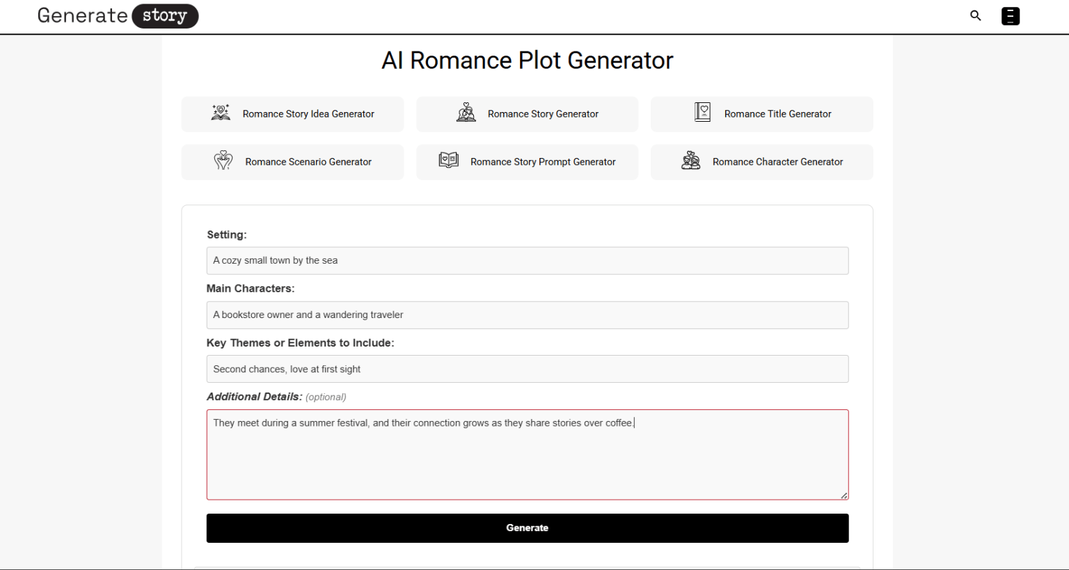 Romance Plot Generator [Free, AI-Powered] - Generate Story