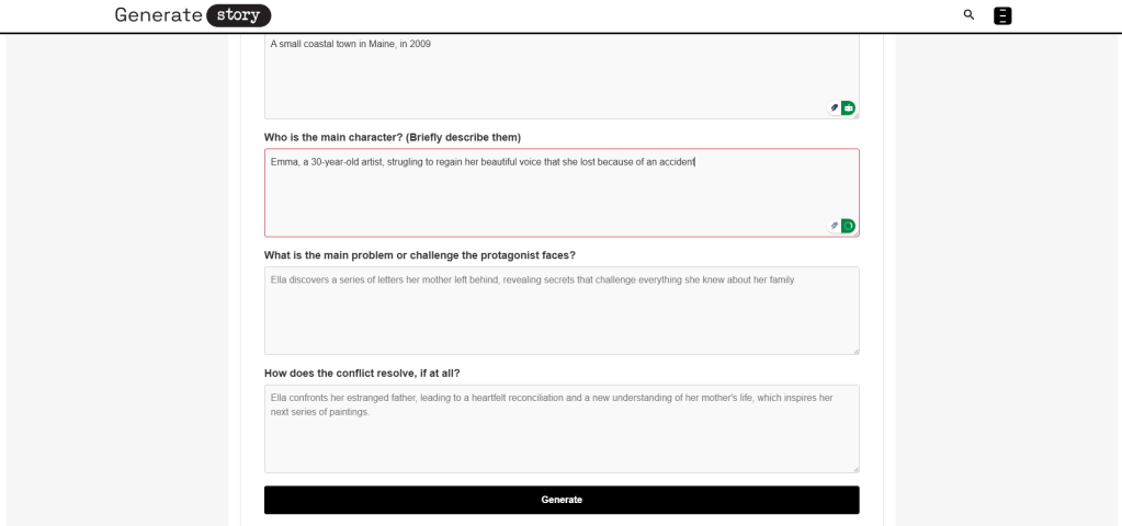 Define Your Main Character